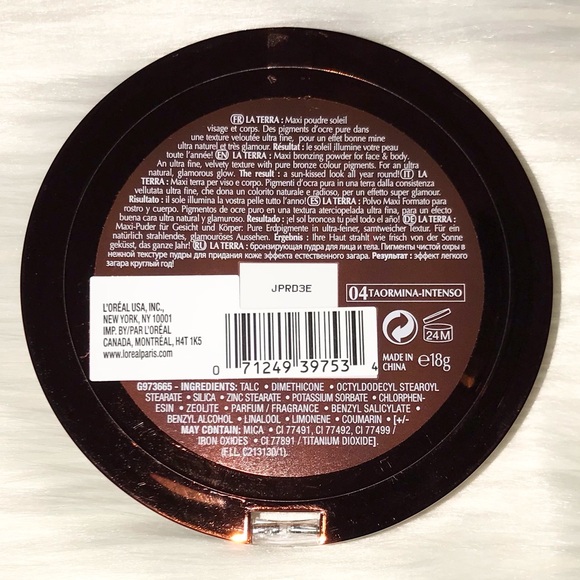 New L'Oreal BRONZE PLEASE! Bronzer La Terra HUGE!! - Picture 2 of 2